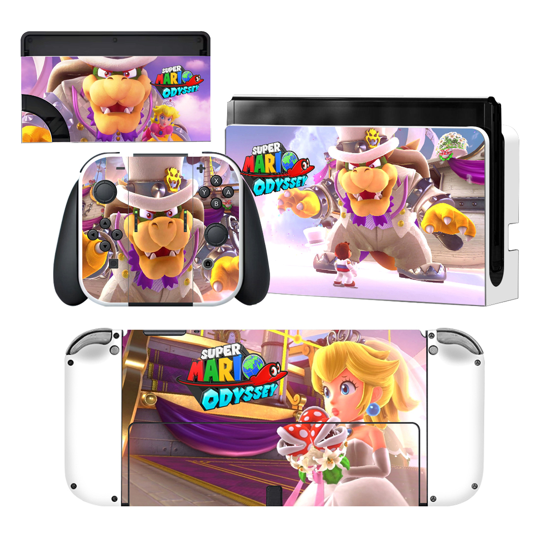 Super Mario Odyssey Nintendo Switch OLED Skin Sticker Decal Design 3