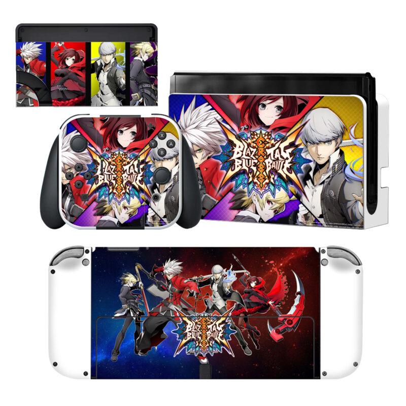 Blazblue Cross Tag Battle Nintendo Switch OLED Skin Sticker Decal Design 1