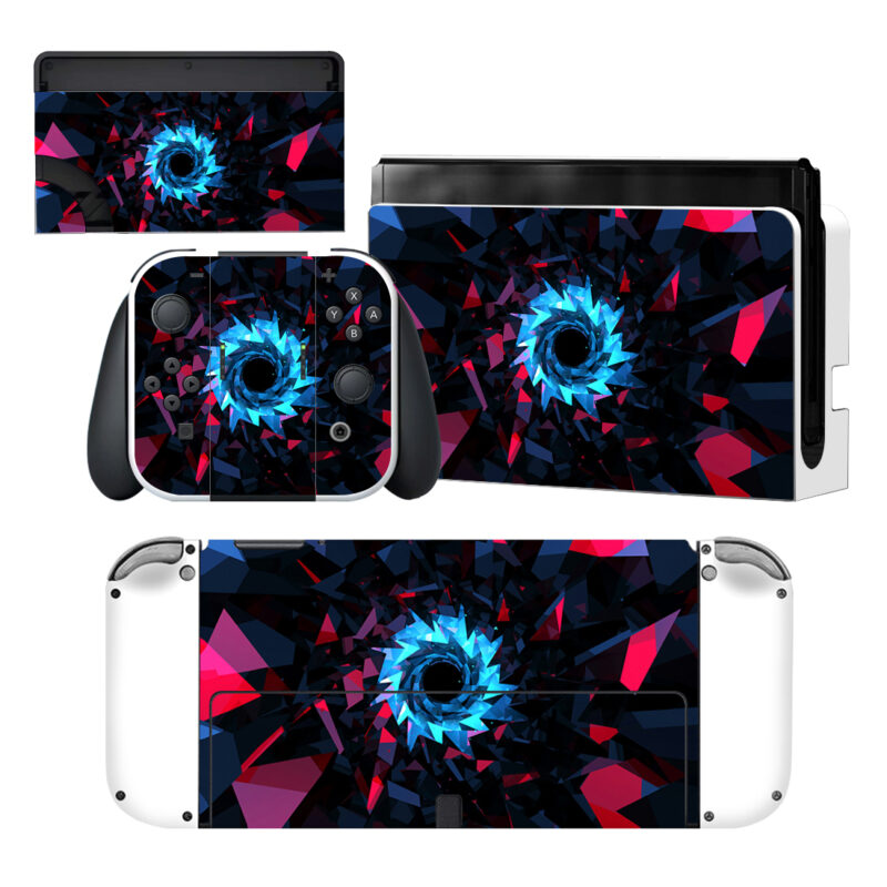 Polygonal Nintendo Switch OLED Skin Sticker Decal