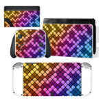 Colorful Square Pattern Nintendo Switch OLED Skin Sticker Decal