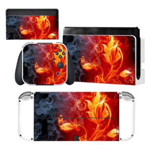 Flower Of Fire Nintendo Switch OLED Skin Sticker Decal