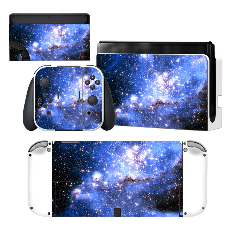 Milky Way Galaxy Nintendo Switch OLED Skin Sticker Decal