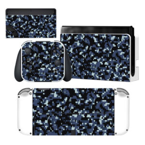 Blue And Black Nintendo Switch OLED Skin Sticker Decal