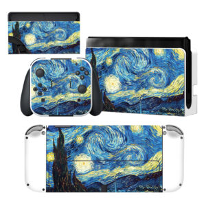 Starry Night Nintendo Switch OLED Skin Sticker Decal