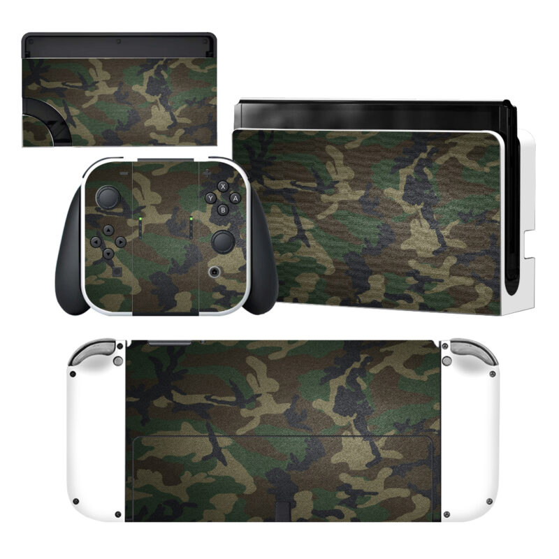 Camouflag Nintendo Switch OLED Skin Sticker Decal