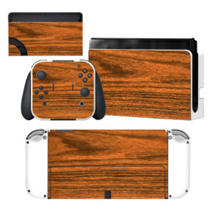 Elegant Wood Nintendo Switch OLED Skin Sticker Decal