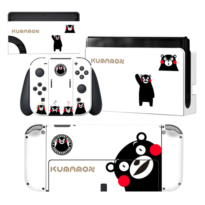 Kumamon Bear Skin Sticker For Nintendo Switch OLED