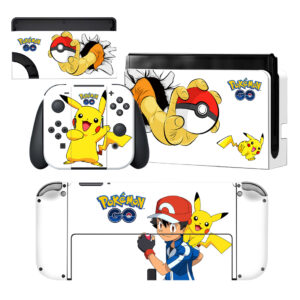 Pokemon Pikachu Nintendo Switch OLED Skin Sticker Decal