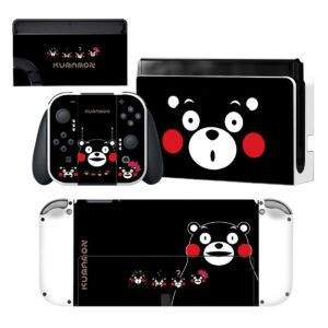 Kumamon Bear Skin Sticker For Nintendo Switch OLED Design 1