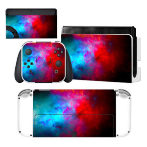 Red And Blue Nintendo Switch OLED Skin Sticker Decal