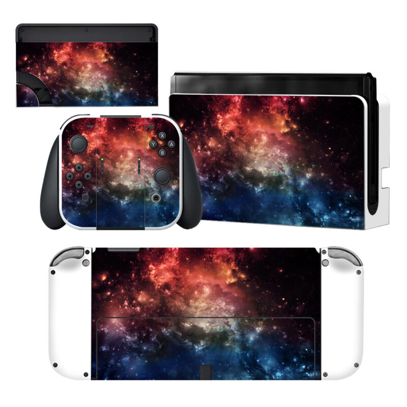 Galaxy Skin Sticker For Nintendo Switch OLED Design 2