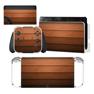 Wood Pattern Nintendo Switch OLED Skin Sticker Decal