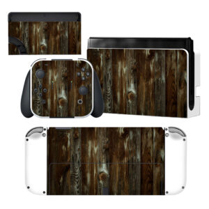 Wood Texture Nintendo Switch OLED Skin Sticker Decal