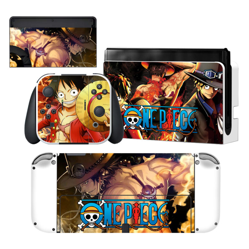 One Piece Skin Sticker For Nintendo Switch OLED Design 1