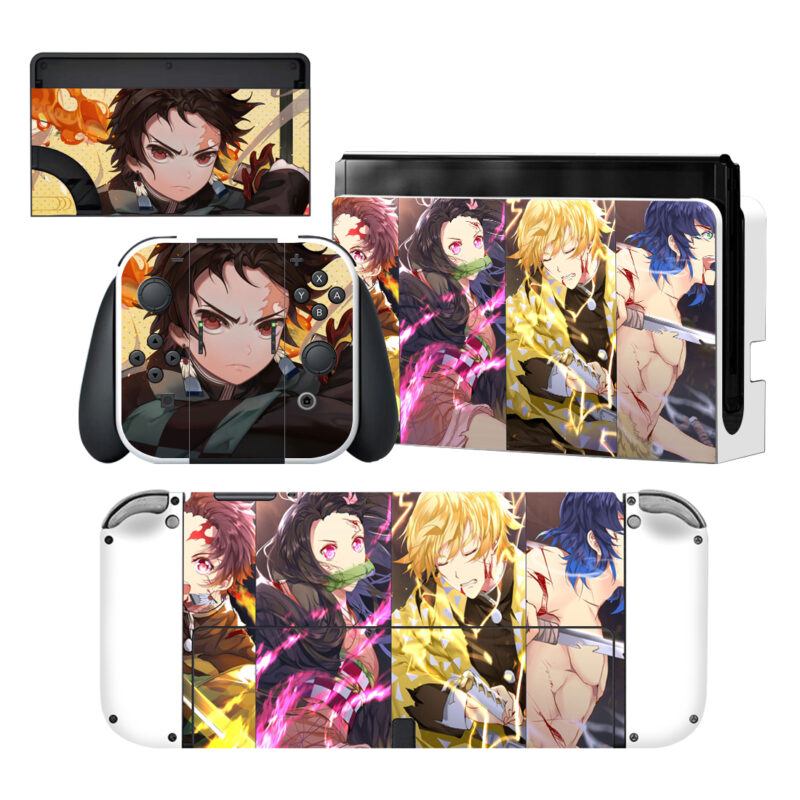 Demon Slayer Skin Sticker For Nintendo Switch OLED Design 3