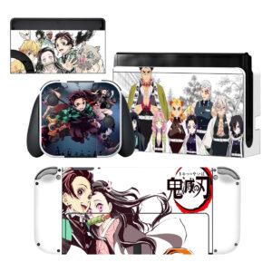 Demon Slayer Kimetsu No Yaiba Nintendo Switch OLED Skin Sticker Decal Design 1