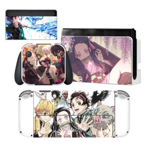 Demon Slayer Kimetsu No Yaiba Skin Sticker For Nintendo Switch OLED Design 2