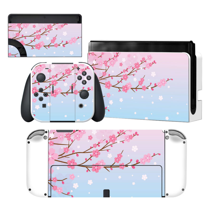 Sakura Skin Sticker For Nintendo Switch OLED