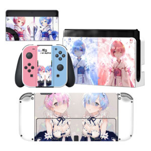 Re Zero Kara Hajimeru Isekai Seikatsu Skin Sticker For Nintendo Switch OLED