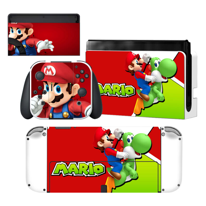 Super Mario Nintendo Switch OLED Skin Sticker Decal Design 2