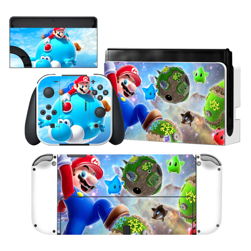 Super Mario Galaxy Mod Skin Sticker For Nintendo Switch OLED