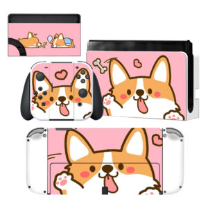 Cute Puppy Nintendo Switch OLED Skin Sticker Decal