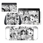 Ahegao Manga Skin Sticker For Nintendo Switch OLED