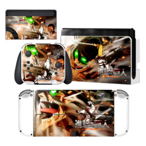 Attack On Titan Nintendo Switch OLED Skin Sticker Decal Design 3