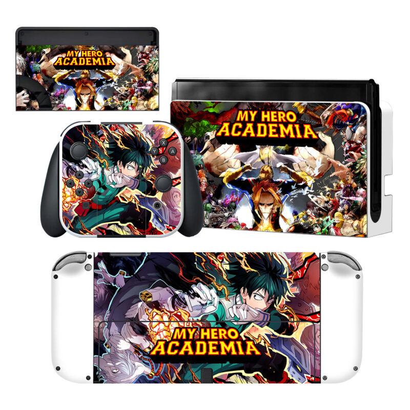 My Hero Academia Skin Sticker For Nintendo Switch OLED Design 6