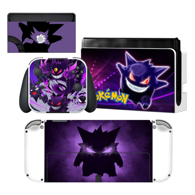 Pokemon Mega Gengar Skin Sticker For Nintendo Switch OLED