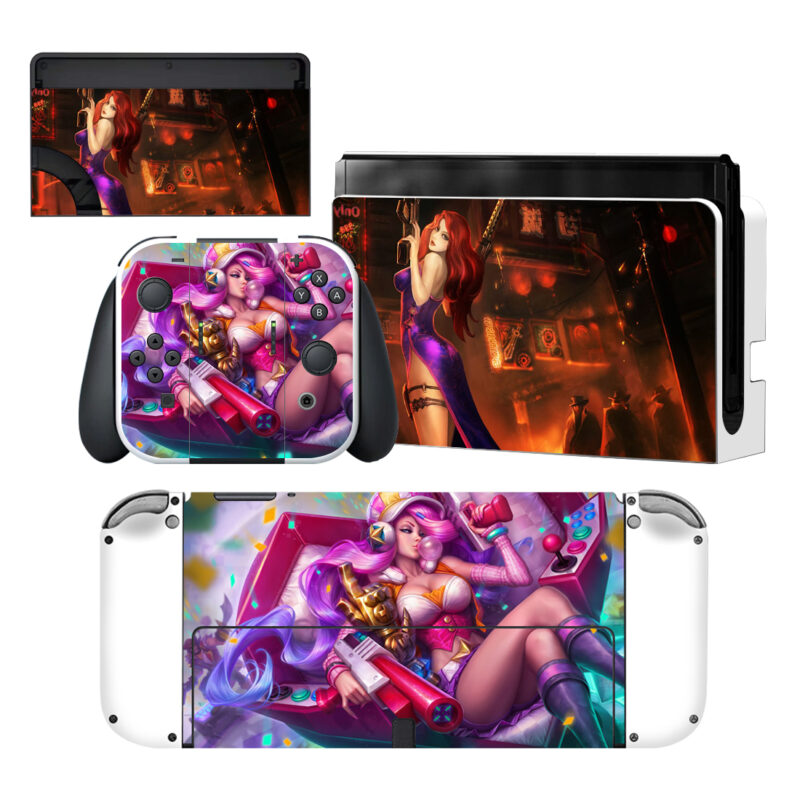 Arcade Miss Fortune Nintendo Switch OLED Skin Sticker Decal