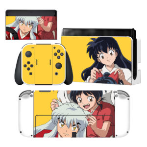 Inuyasha And Kagome Nintendo Switch OLED Skin Sticker Decal