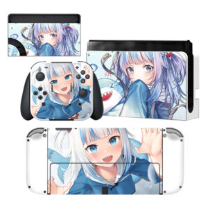 Gawr Gura Nintendo Switch OLED Skin Sticker Decal