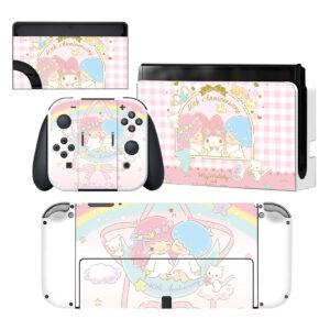 My Melody And Little Twin Star Nintendo Switch OLED Skin Sticker Decal