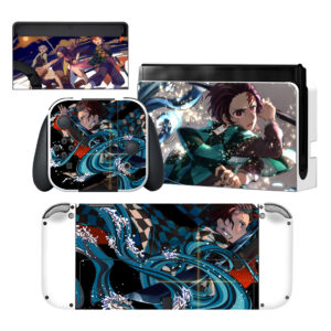 Demon Slayer Tanjiro Nintendo Switch OLED Skin Sticker Decal