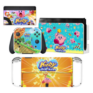 Kirby Star Allies Skin Sticker For Nintendo Switch OLED Design 1