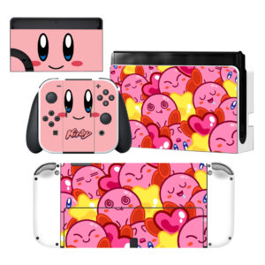 Kirby Nintendo Switch OLED Skin Sticker Decal