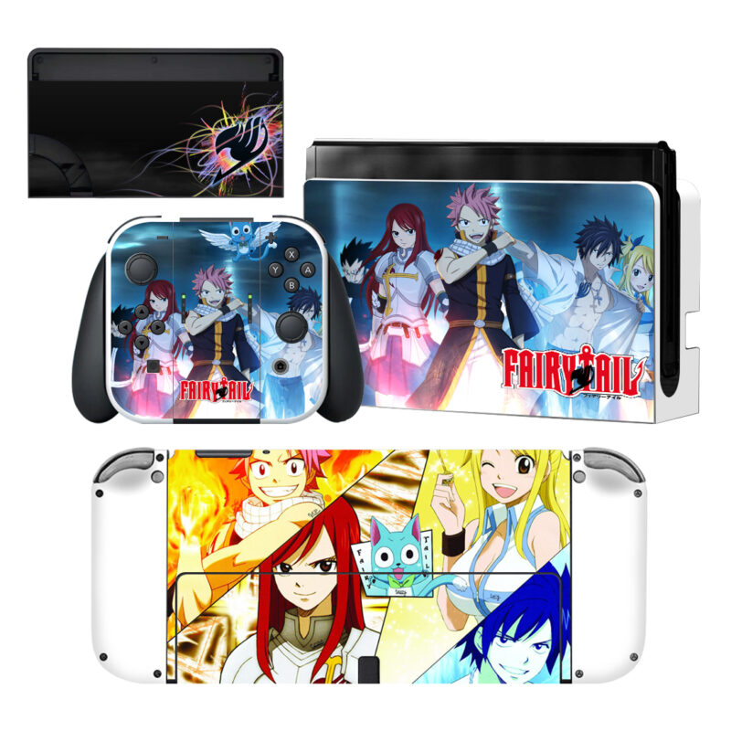 Fairy Tail Skin Sticker For Nintendo Switch OLED Design 2