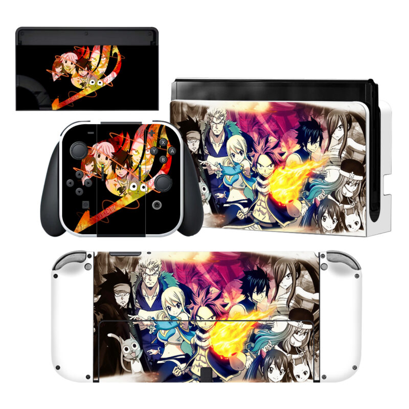 Fairy Tail Characters Skin Sticker For Nintendo Switch OLED