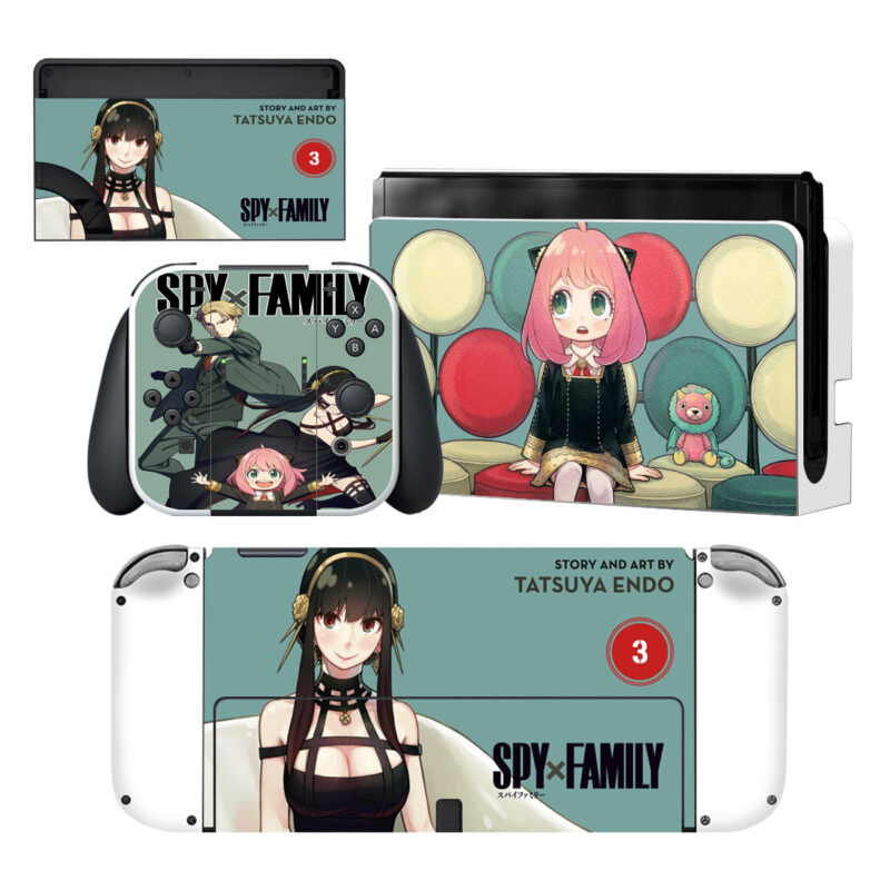 Spy X Family Skin Sticker For Nintendo Switch OLED Design 1