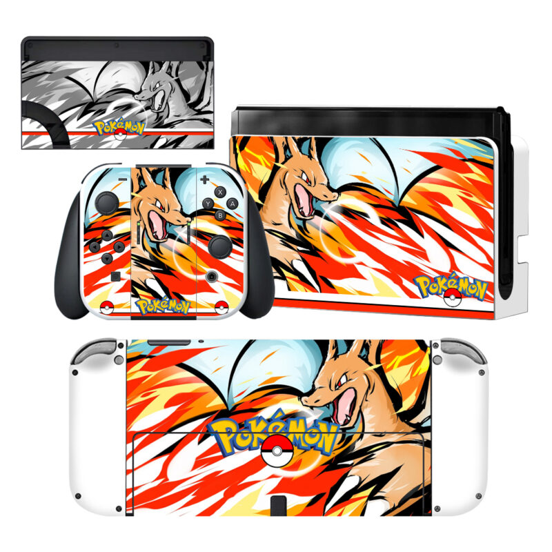 Pokemon Charmander Nintendo Switch OLED Skin Sticker Decal