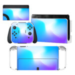 Blue And White Color Nintendo Switch OLED Skin Sticker Decal