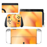 Orange Color Nintendo Switch OLED Skin Sticker Decal