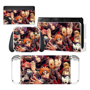 Akatsuki Naruto Nintendo Switch OLED Skin Sticker Decal