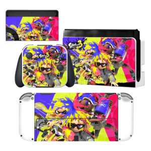 Splatoon III Skin Sticker For Nintendo Switch OLED Design 1