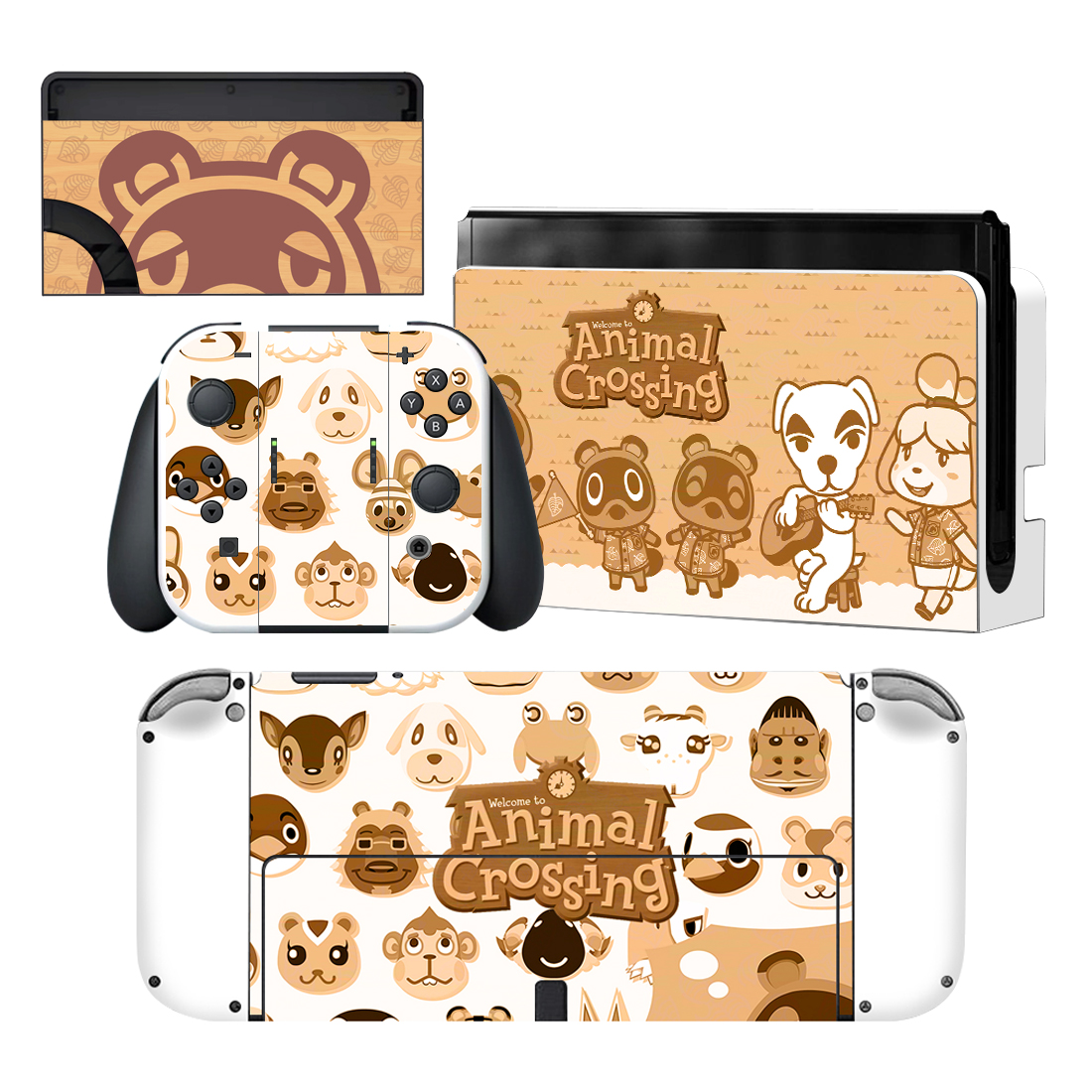 Animal Crossing Nintendo Switch OLED Skin Sticker Decal Design 1