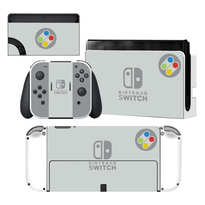 Ash Color Nintendo Switch OLED Skin Sticker Decal