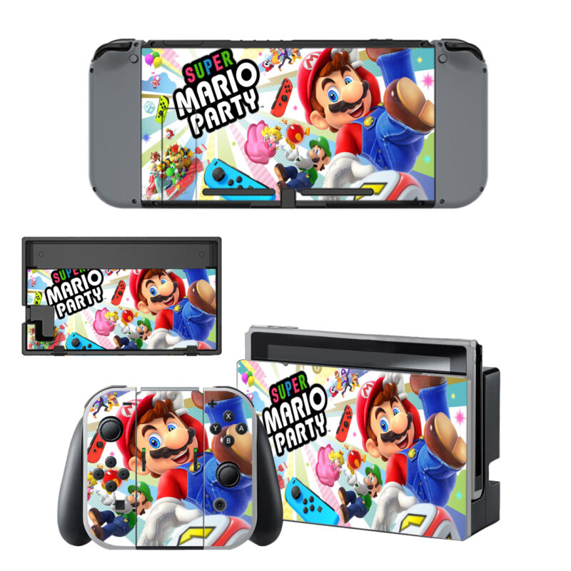 Super Mario Party Nintendo Switch Skin Sticker Decal