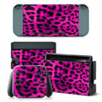 Purple Leopard Decal Cover For Nintendo Switch & Nintendo Switch OLED
