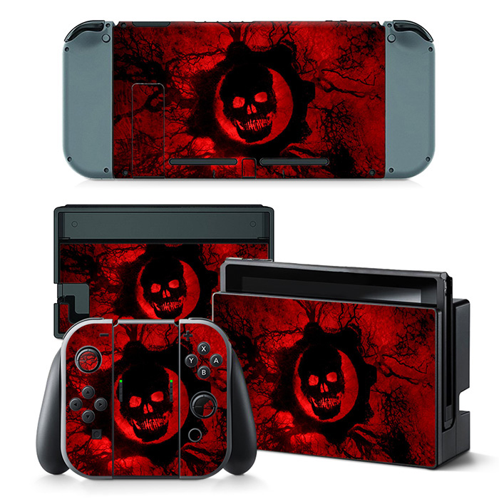 Red Skull Skin Sticker For Nintendo Switch & Nintendo Switch OLED